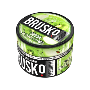 Табак Brusko Medium, 50гр "Смузи из яблок и киви"