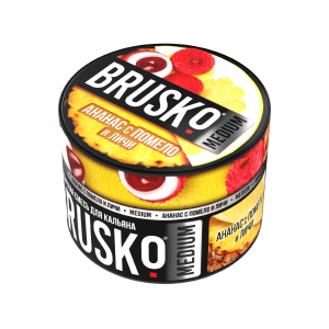 Табак Brusko Medium, 50гр "Ананас c помело и личи"