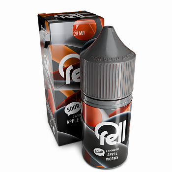 Жидкость для ЭСДН RELL Gray "Кислые яблочные червячки" 28мл 0мг.