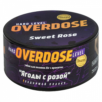Табак Overdose, 25гр "Sweet Rose / Ягоды с розой"