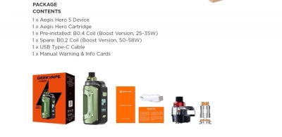 Geek Vape Hero 5 2000mAh (Blaze Red)