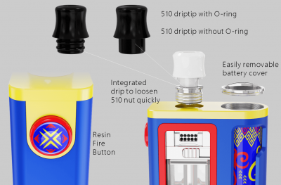 Damn Vape Nitrous Zaion AIO With RBA (Black)