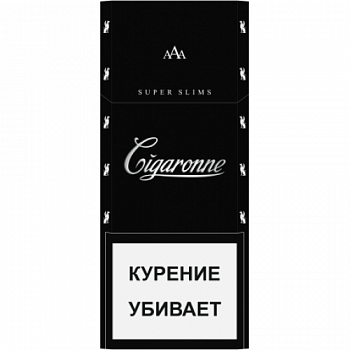 Сигареты CIGARONNE Super Slims Black