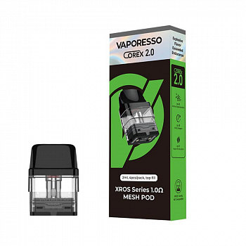 Картридж Vaporesso XROS Corex 2.0 1.0 ohm Top Filling 2мл 1шт/4уп