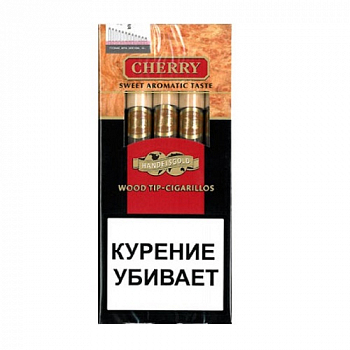 Сигариллы HANDELSGOLD Wood Tip Cigarillos Cherry 1уп/5шт