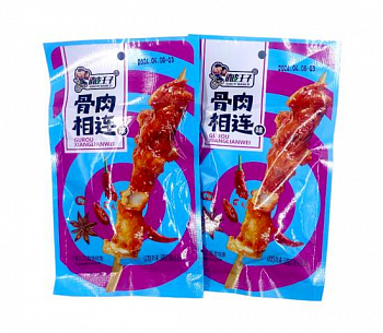 Снек соевый соломка с приправами и красным перцем острый 21г 1шт/30упак