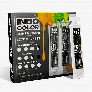 Ароматизатор IndoColor "Loop Madness / Яблоко, мармеладные колечки" 13мл 