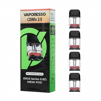 Картридж Vaporesso XROS Corex 2.0 0.8ohm Top Filling 3мл 1шт/4уп
