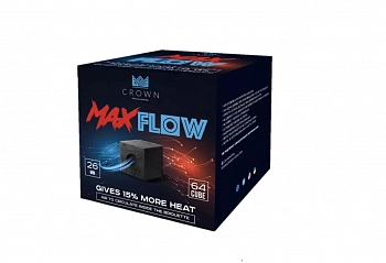 Crown MaxFlow 26мм, 64шт/уп - уголь для кальяна