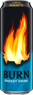 Напиток Burn Манго 0.45л