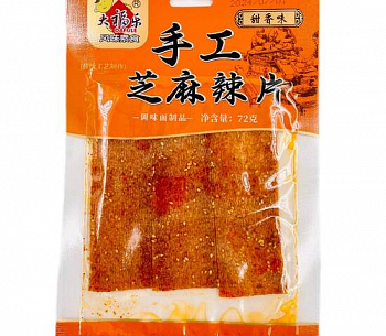 Острый вегетариеский снек в кунжуте 76г 1шт/10упак