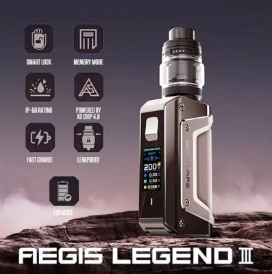 Geek Vape Aegis Legend Ⅲ 200W KIT (Black)