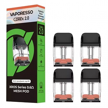 Картридж Vaporesso XROS Corex 2.0 0.6ohm Top Filling 3мл 1шт/4уп