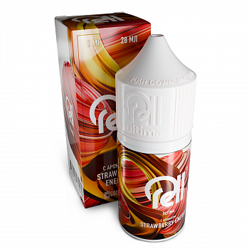 Жидкость для ЭСДН RELL ULTIMA  "Strawberry Energy" 3мл 0мг.