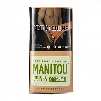Табак сигаретный MANITOU Organic Fine Green №6 30гр